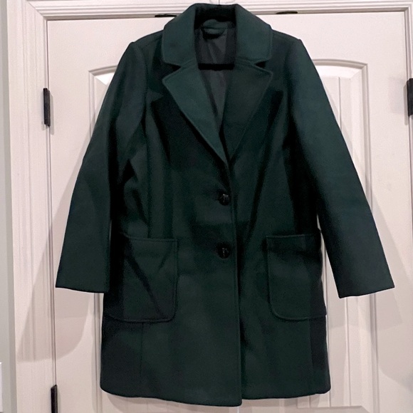 Hunter Green Peacoat - Picture 1 of 2